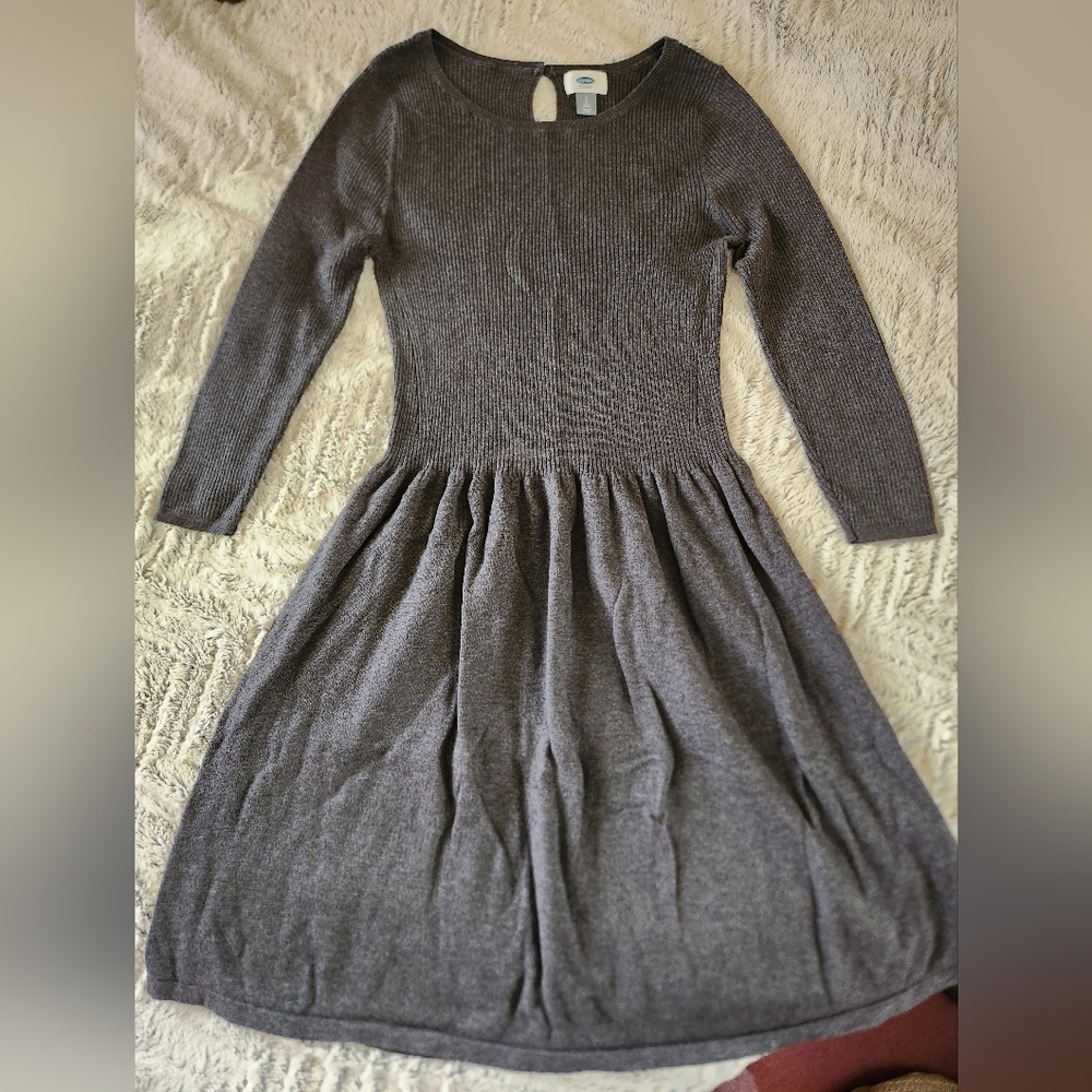 Old Navy Gray Knit Dress